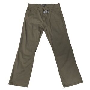 Benny Gold Relaxed Fit Chino Pants Mens 36x32 Olive Green NWT 100% Cotton